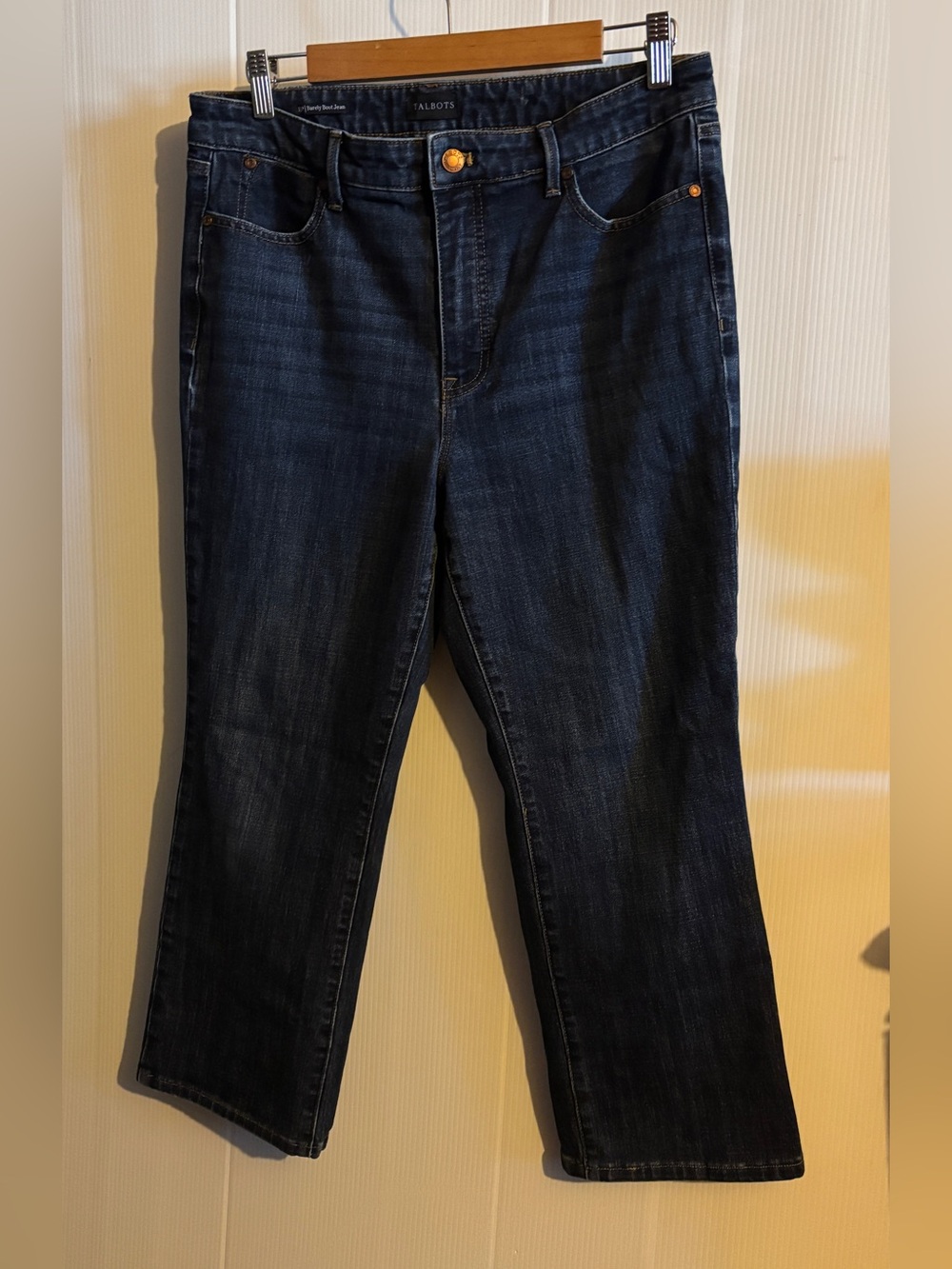 Talbots Dark Indigo Straight Leg Jeans - Classic Wash